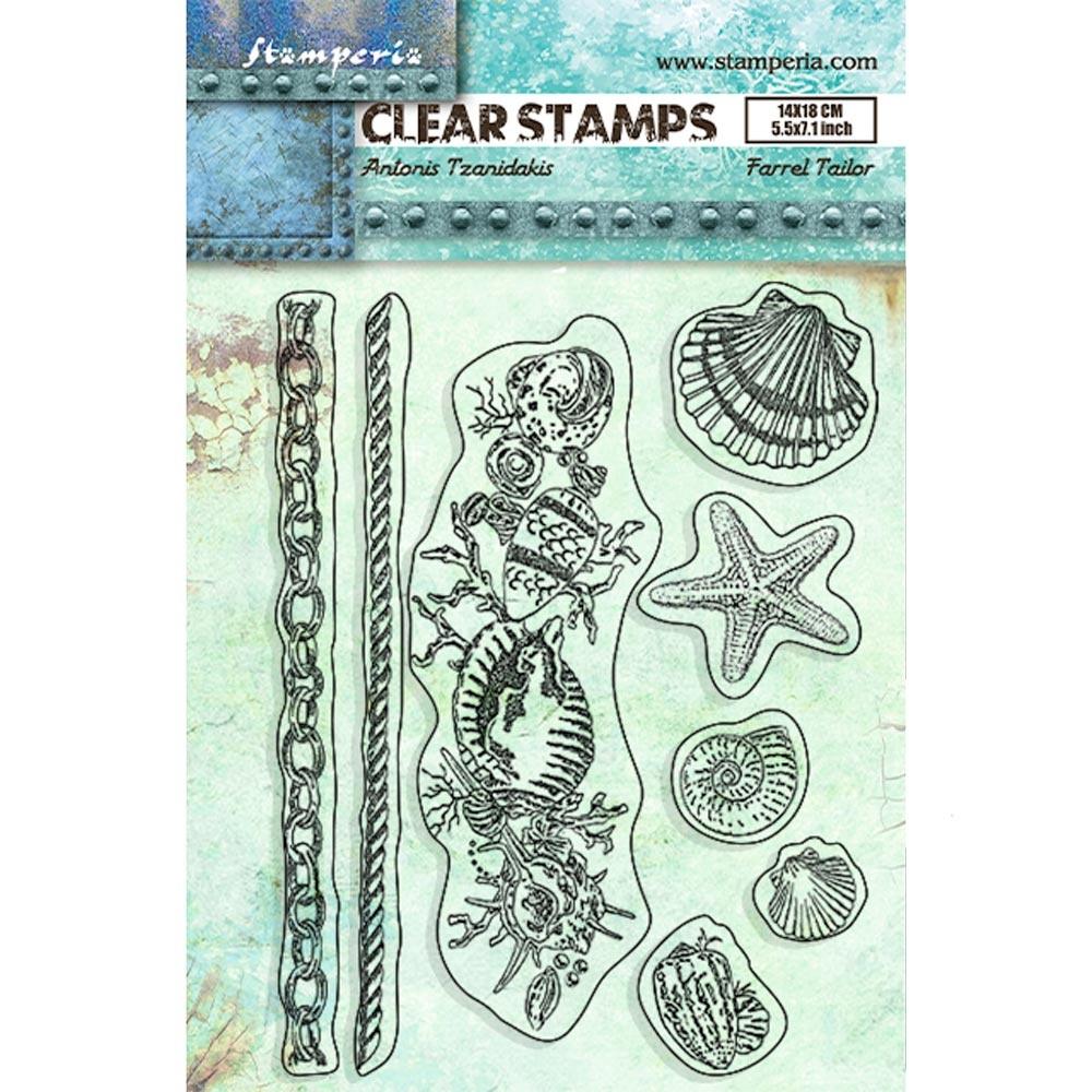 Stamperia Songs Of The Sea Clear Stamps: Shells (WTK181)