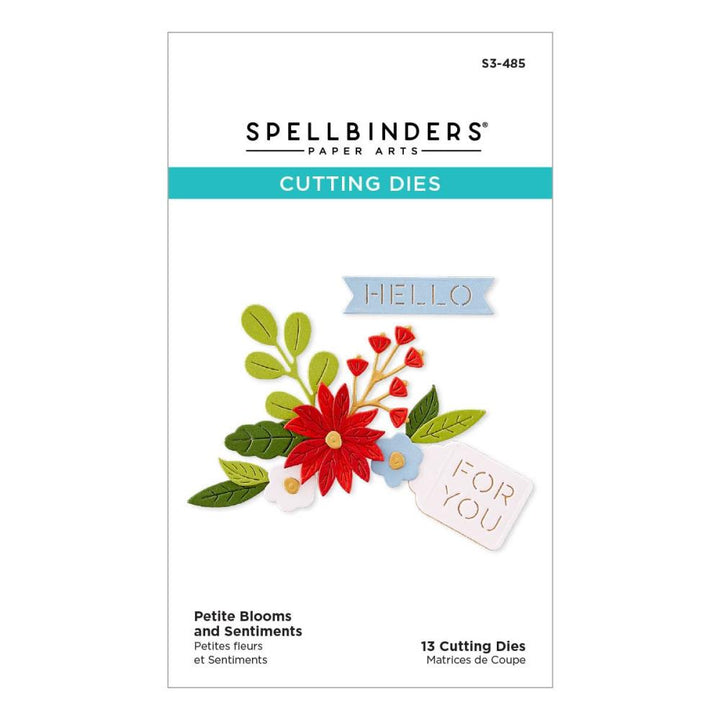 Spellbinders Etched Dies: Petite Blooms and Sentiments (S3485)
