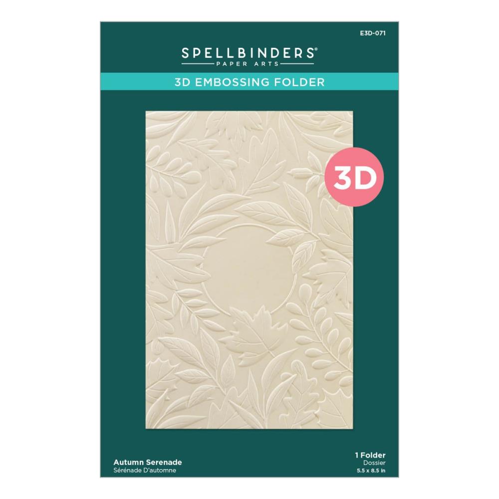 Spellbinders 3D Embossing Folder: Autumn Serenade (E3D071)