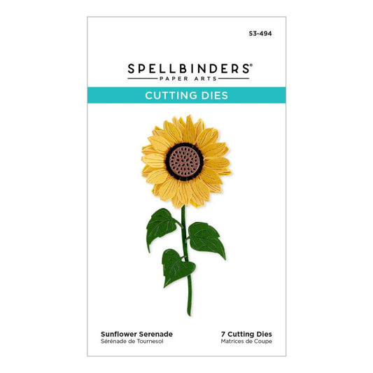 Spellbinders Serenade Of Autumn Etched Dies: Sunflower Serenade (S3494)