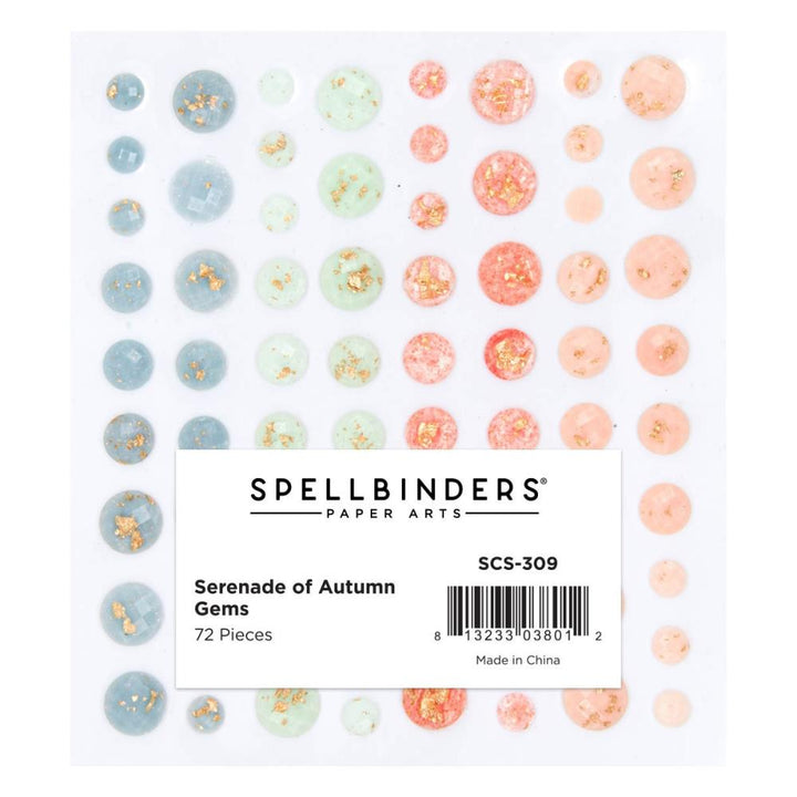 Spellbinders Serenade Of Autumn Gemstones: Gold Flecked (SCS309)