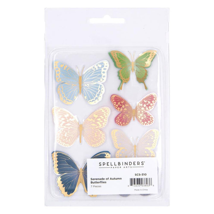 Spellbinders Serenade Of Autumn Dimensional Stickers: Autumn Butterfly (SCS310)