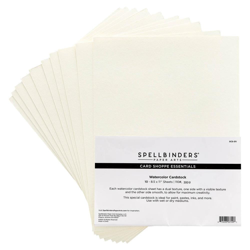 Spellbinders Card Shoppe Essentials 8.5"x11" Watercolor Cardstock (SCS311)