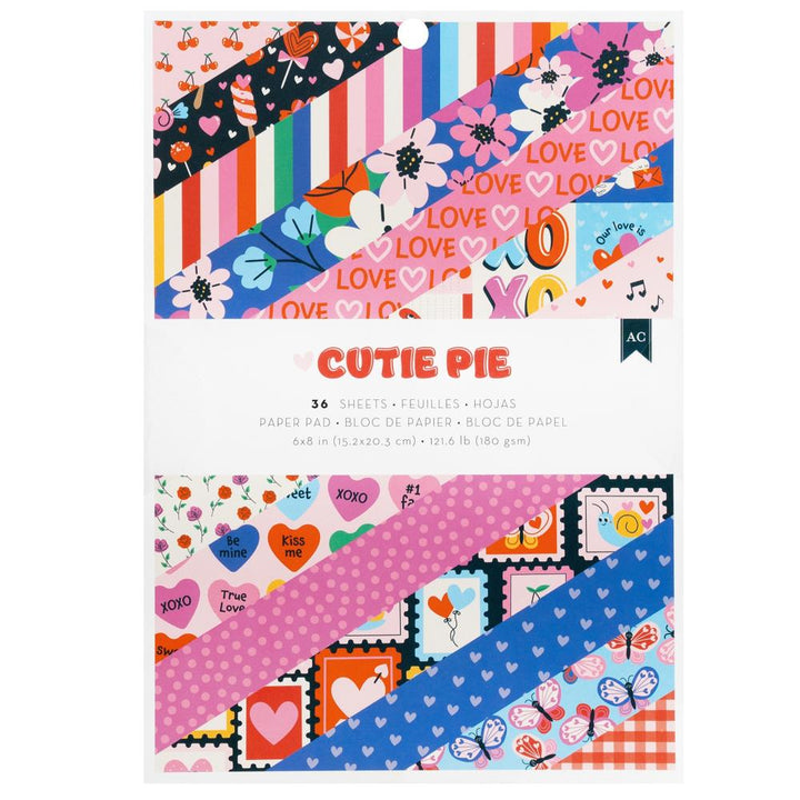 American Crafts Cutie Pie 6"X8" Paper Pad, 36/Pkg (34027436)
