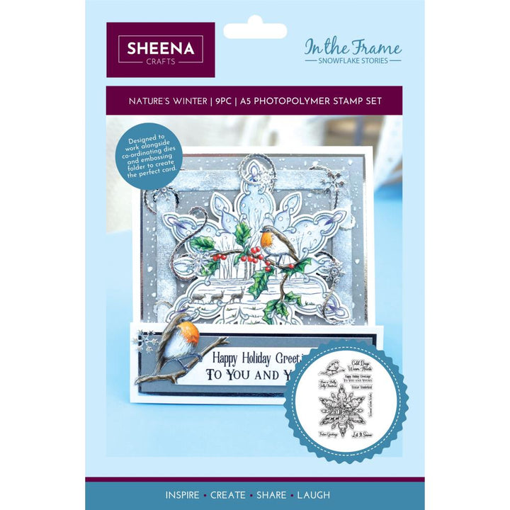 Crafter's Companion In The Frame Snowflake Stories Stamp: Nature's Winter (FSSSTPNW)