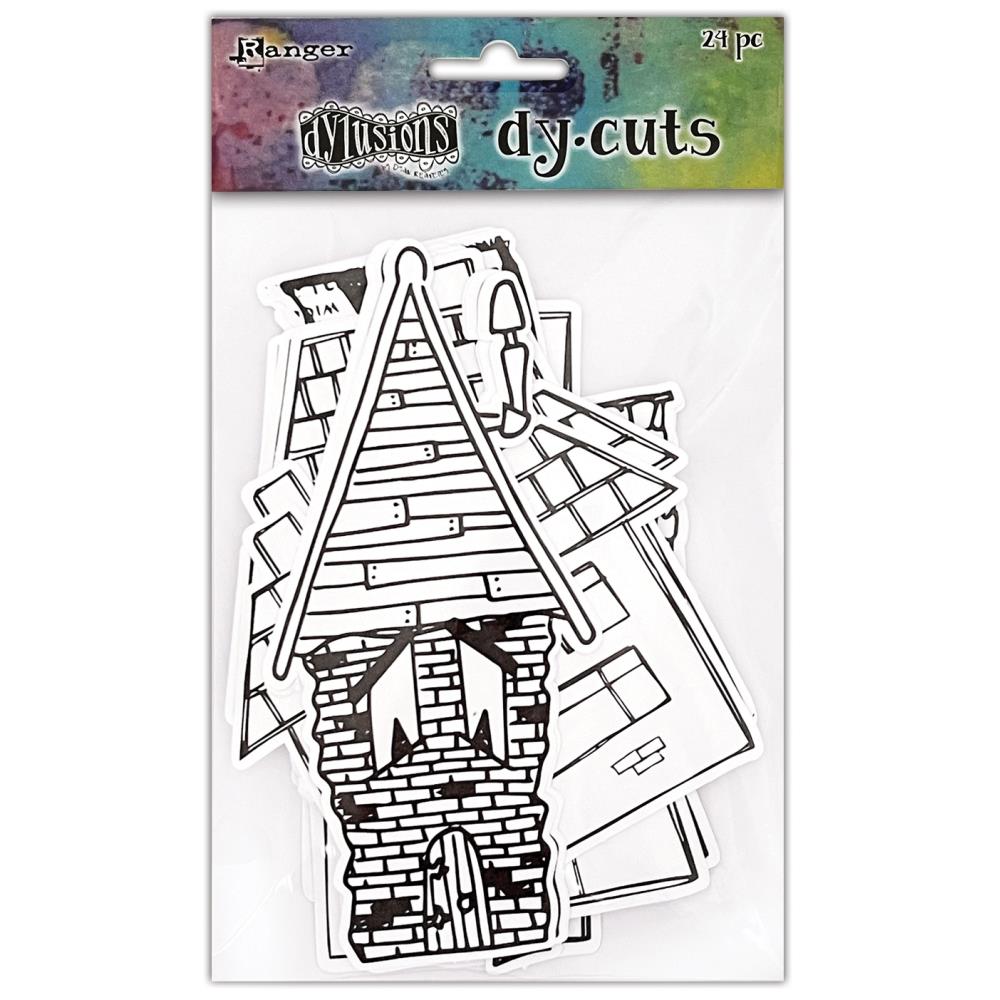 Dylusions Dy-Cuts: Me Houses, 24/Pkg (DYA81524)