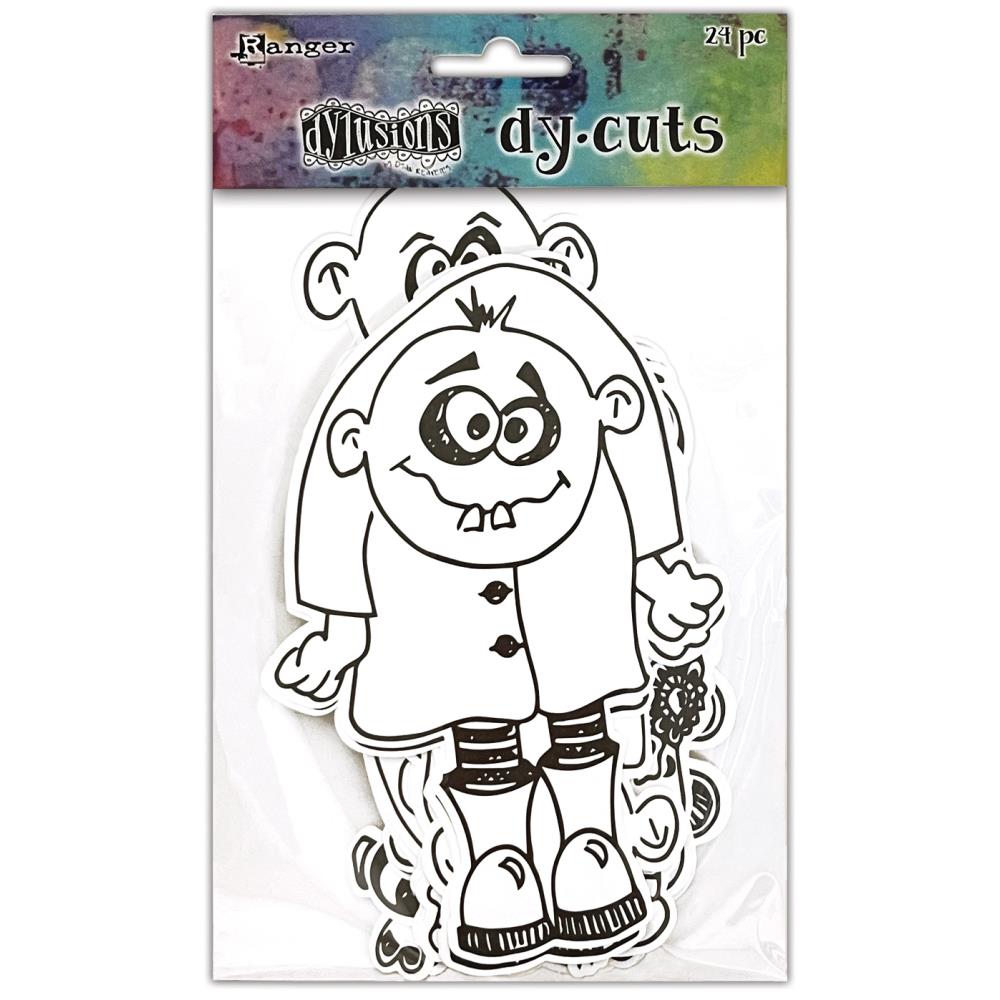 Dylusions Dy-Cuts: Me Monsters, 24/Pkg (DYA81531)