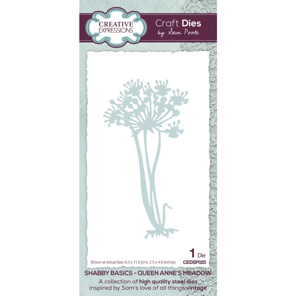 Creative Expressions Craft Dies: Shabby Basics - Queen Anne's, By Sam Poole (CEDSP025)