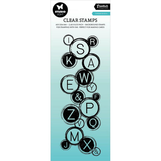 Studio Light Essentials Clear Stamp: Nr. 551, Typewriter Keys (STAMP551)