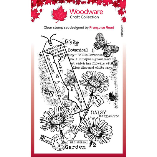 Woodware 4"X6" Clear Stamp Singles: Garden Daisies (FRS1023)