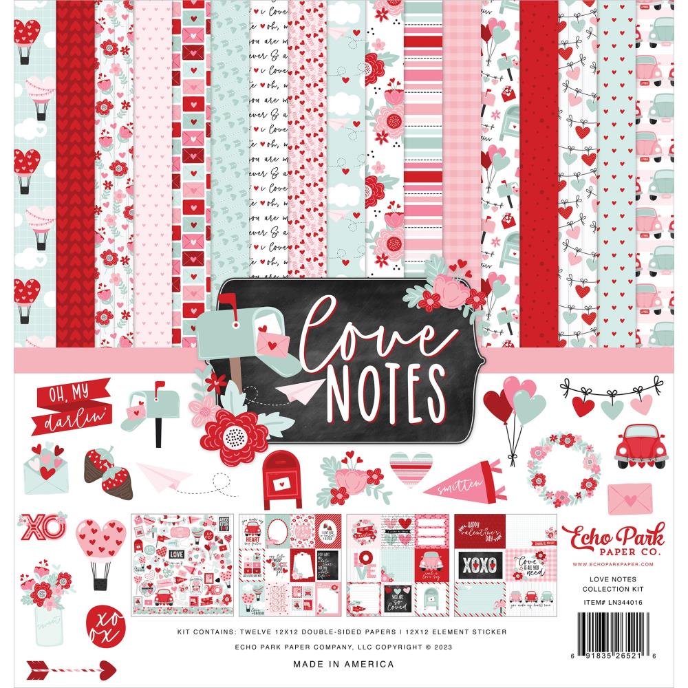 Echo Park Love Notes 12"X12" Collection Kit (LN344016)