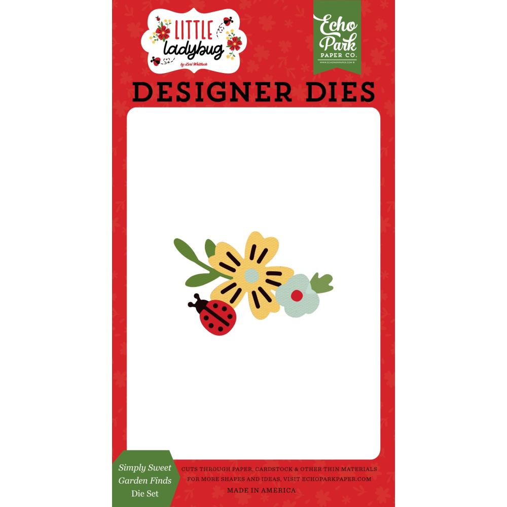 Echo Park Little Ladybug Dies: Simply Sweet Garden Finds (LB347040)