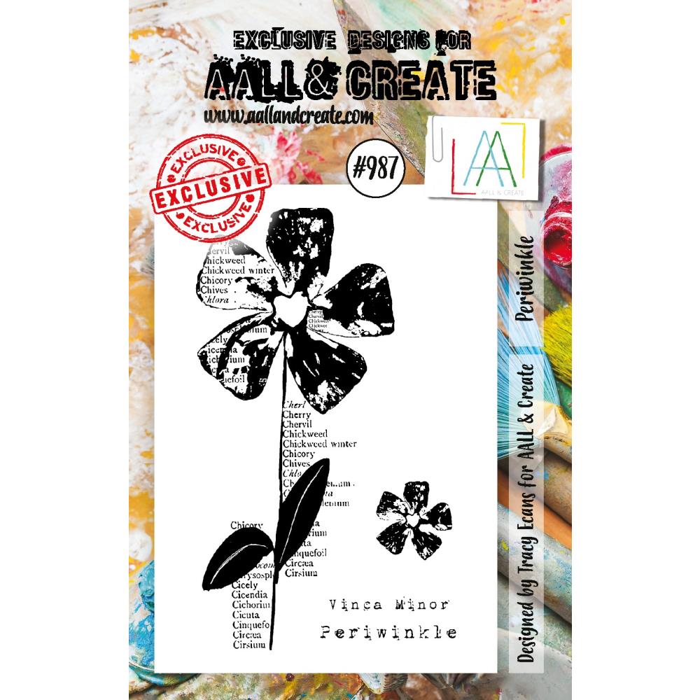 AALL And Create A7 Photopolymer Clear Stamp Set: Periwinkle (ALLTP987)