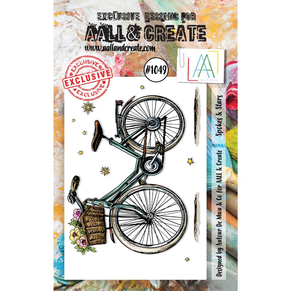 AALL And Create A7 Photopolymer Clear Stamp Set: Spokes & Stars (LLTP1049)