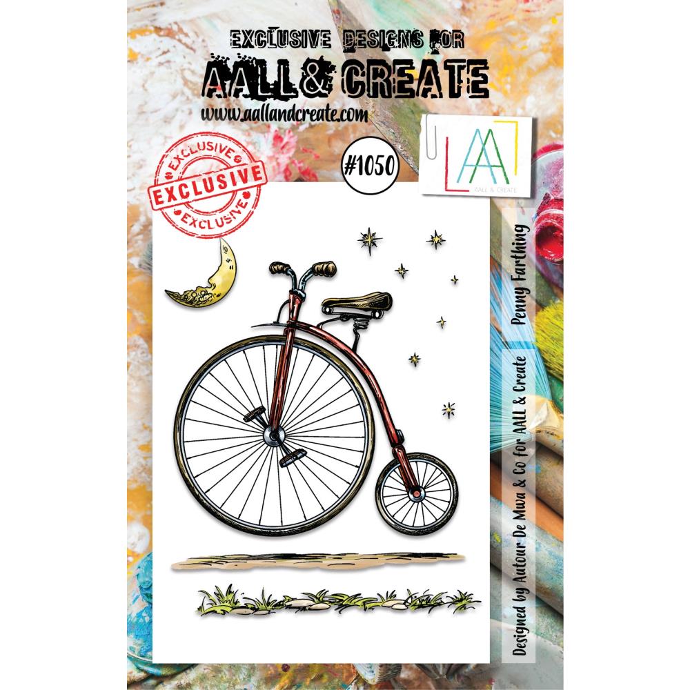 AALL And Create A7 Photopolymer Clear Stamp Set: Penny Farthing (LLTP1050)