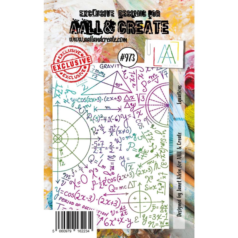 AALL And Create A7 Photopolymer Clear Stamp Set: Equations (ALLTP973)