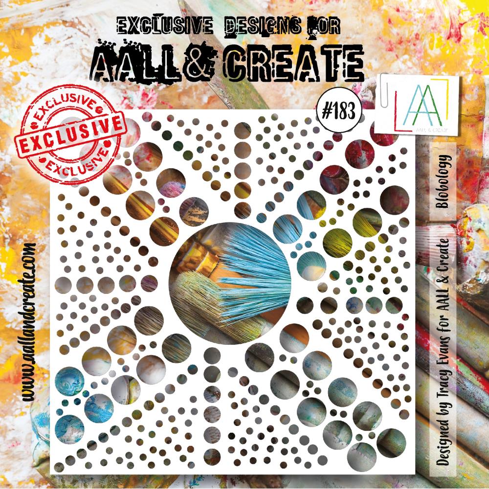 AALL And Create 6"X6" Stencil: Blobology (ALLPC183)