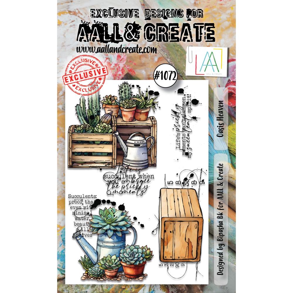 AALL And Create A6 Photopolymer Clear Stamp Set: Oasis Heaven (LLTP1072)