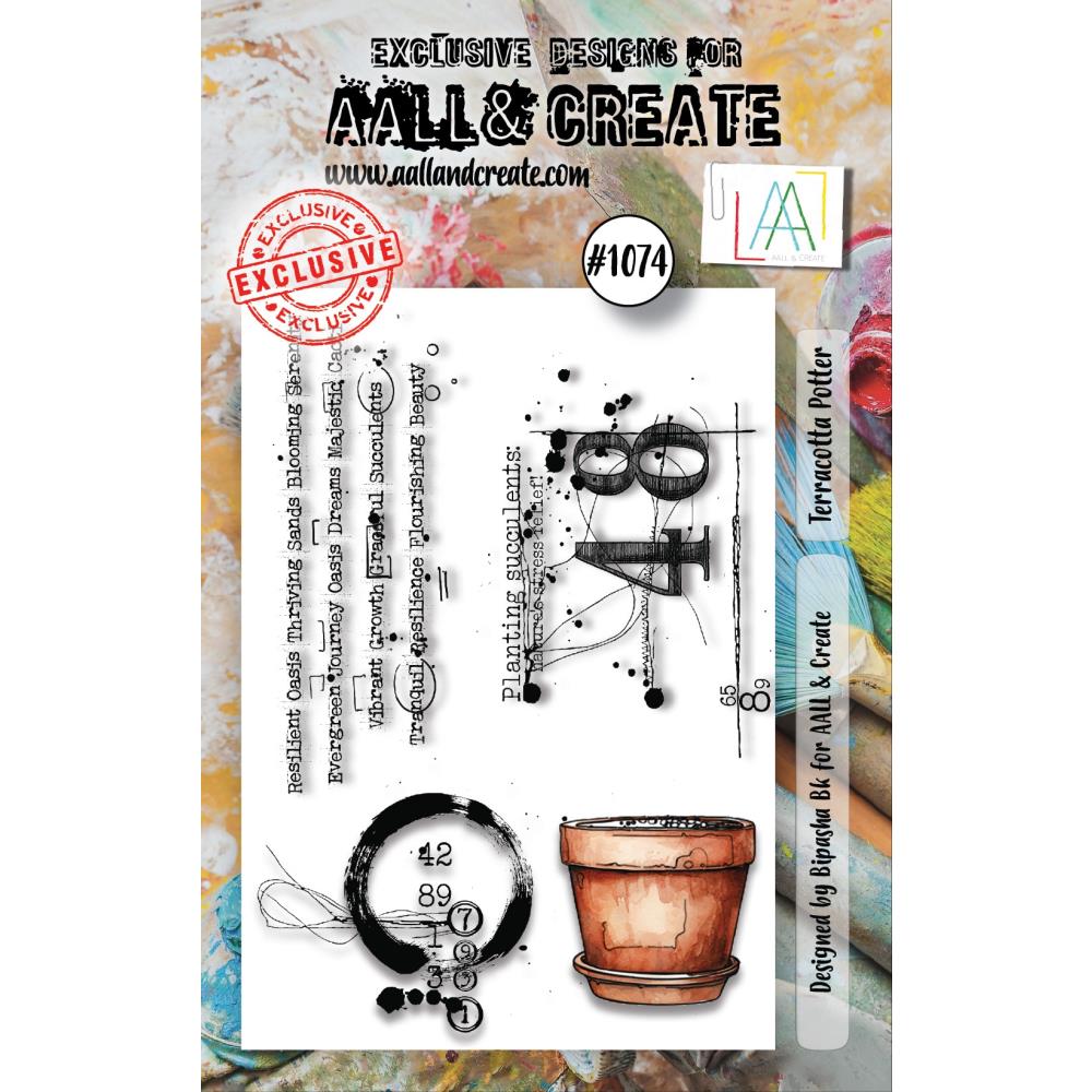 AALL And Create A7 Photopolymer Clear Stamp Set: Terracotta Potter (LLTP1074)