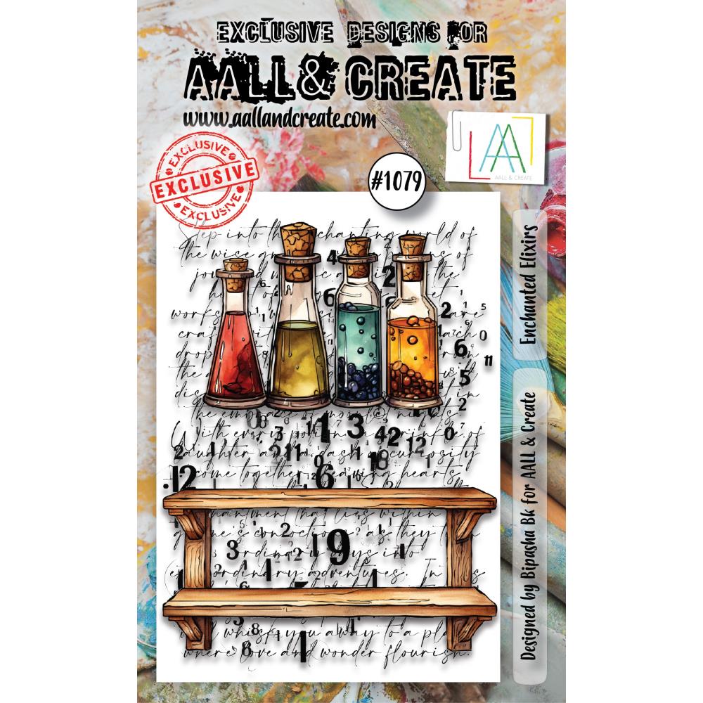 AALL And Create A7 Photopolymer Clear Stamp Set: Enchanted Elixirs (LLTP1079)