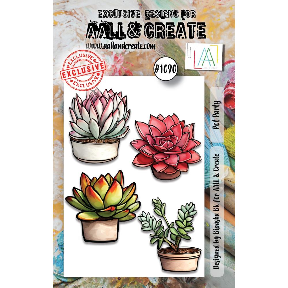 AALL And Create A7 Photopolymer Clear Stamp Set: Pot Party (LLTP1090)