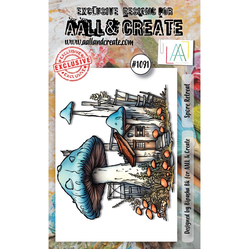 AALL And Create A6 Photopolymer Clear Stamp Set: Spore Retreat (LLTP1091)