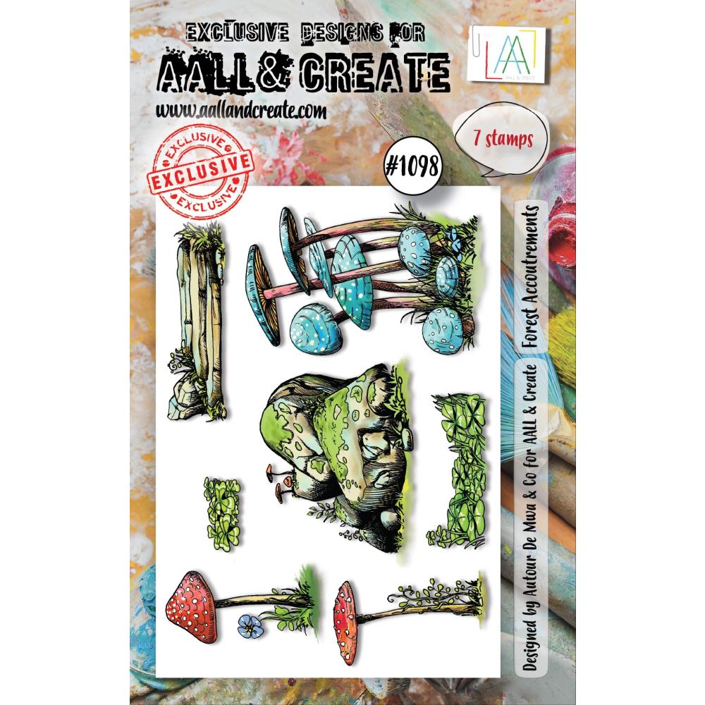 AALL And Create A7 Photopolymer Clear Stamp Set: Forest Accountrements (LLTP1098)