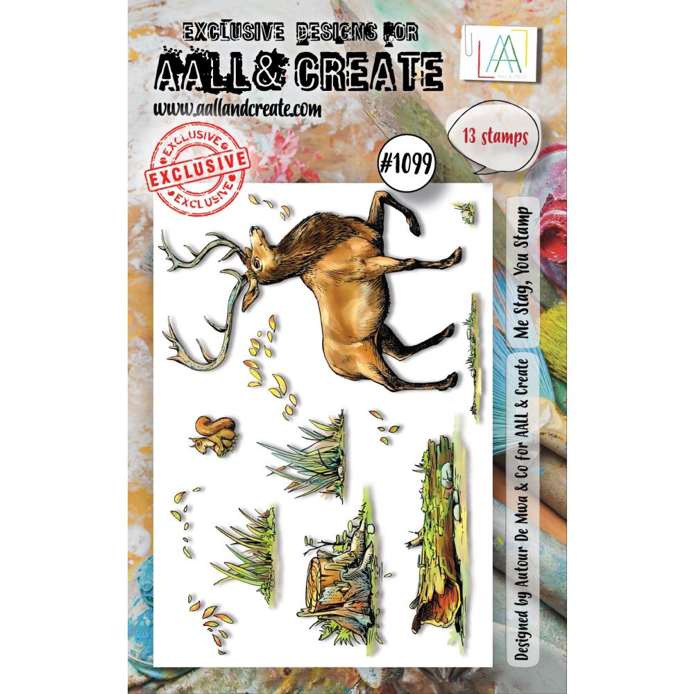 AALL And Create A7 Photopolymer Clear Stamp Set: Me Stag, You Stamp (LLTP1099)