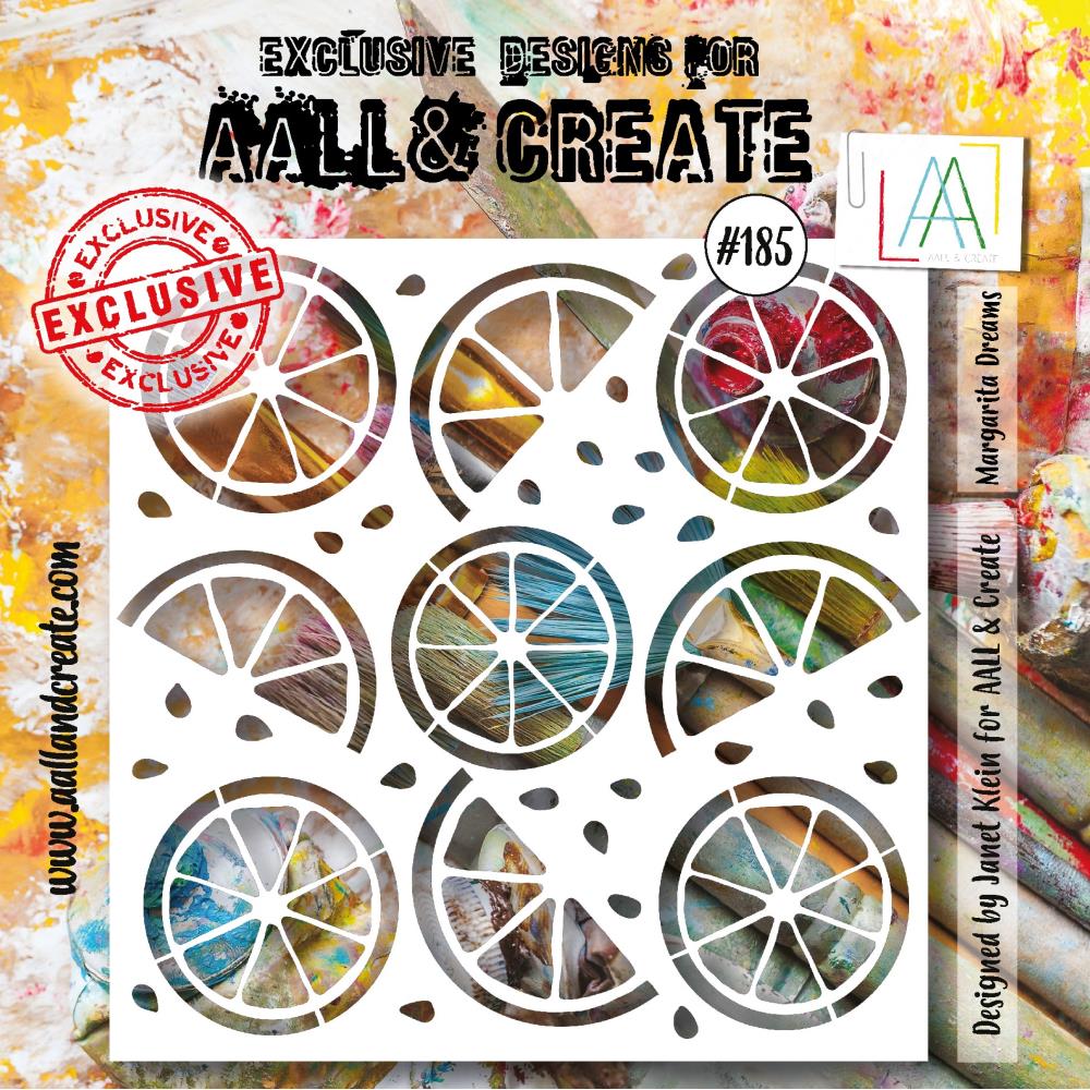 AALL And Create 6"X6" Stencil: Margarita Dreams (ALLPC185)