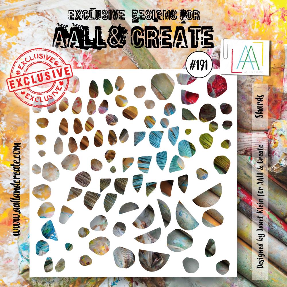 AALL And Create 6"X6" Stencil: Shards (ALLPC191)