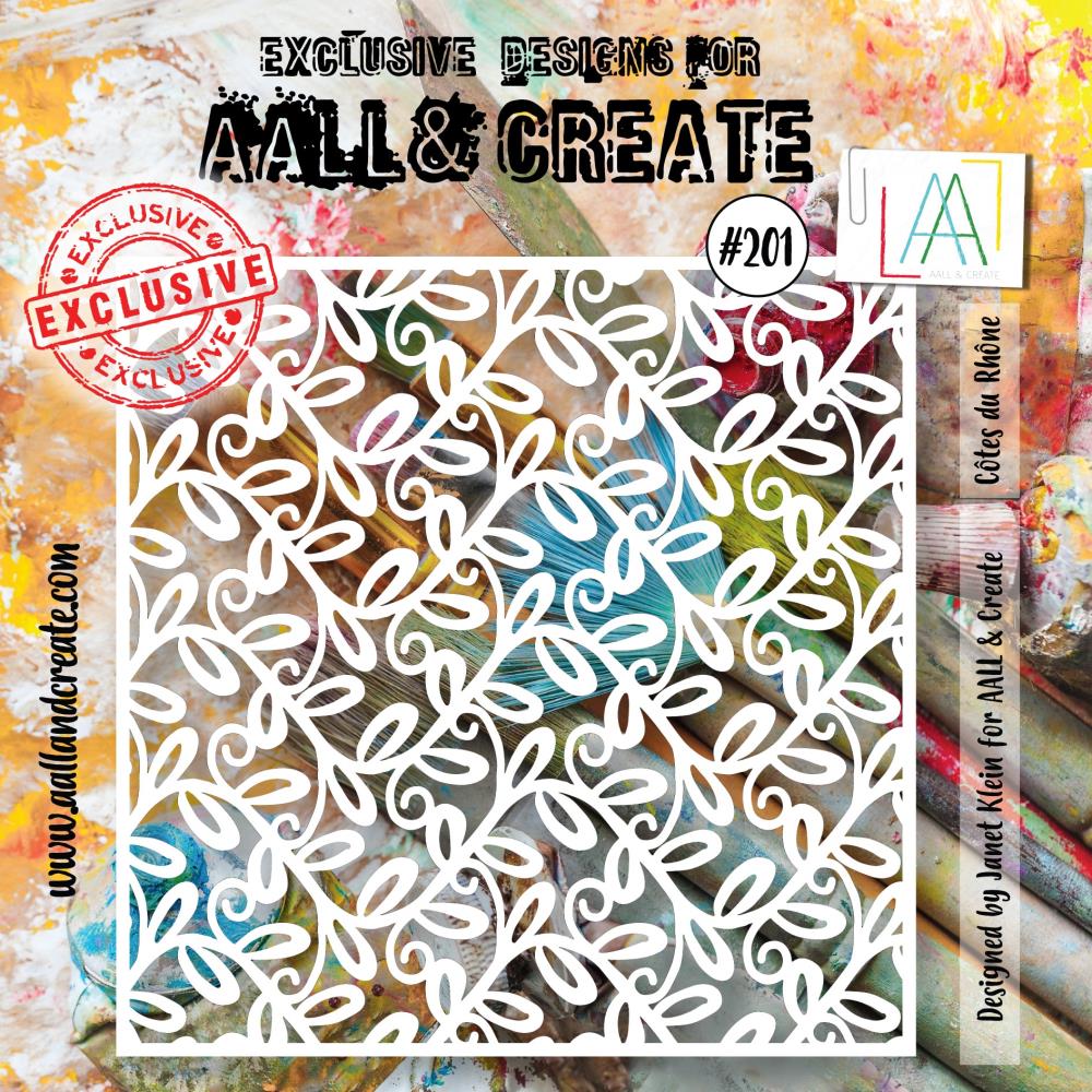 AALL And Create 6"X6" Stencil: Cotes Du Rhone (ALLPC201)