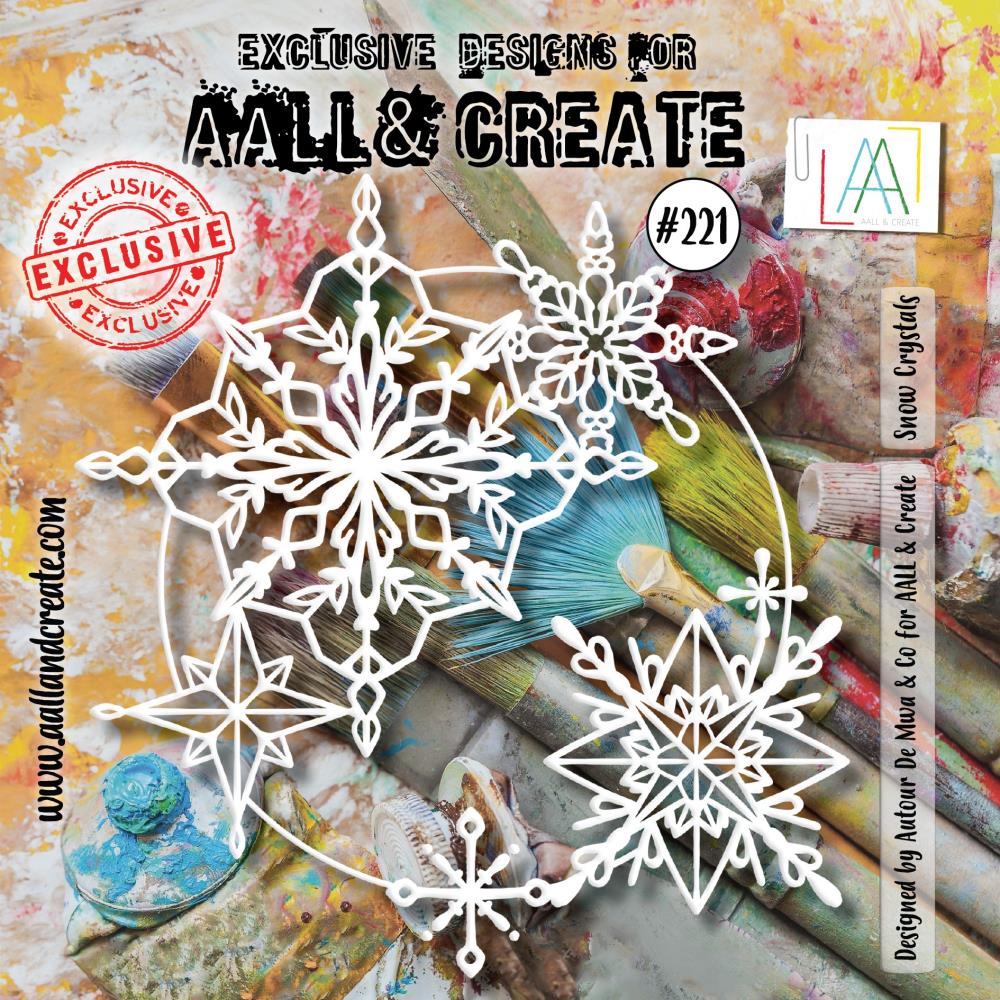 AALL And Create 6"X6" Stencil: Snow Crystals (ALLPC221)