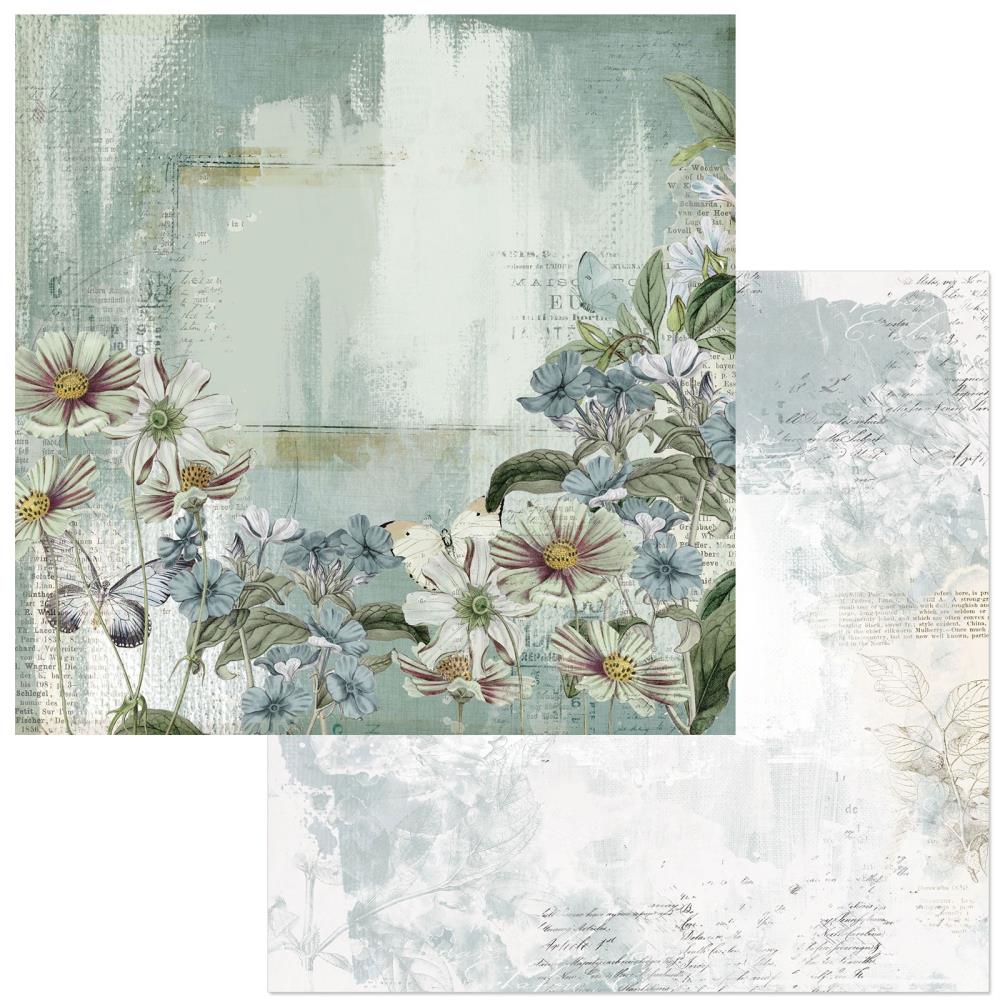 49 and Market Vintage Artistry Moonlit Garden 12"X12" Double-Sided Cardstock: Dreamy (49VMG1225521)
