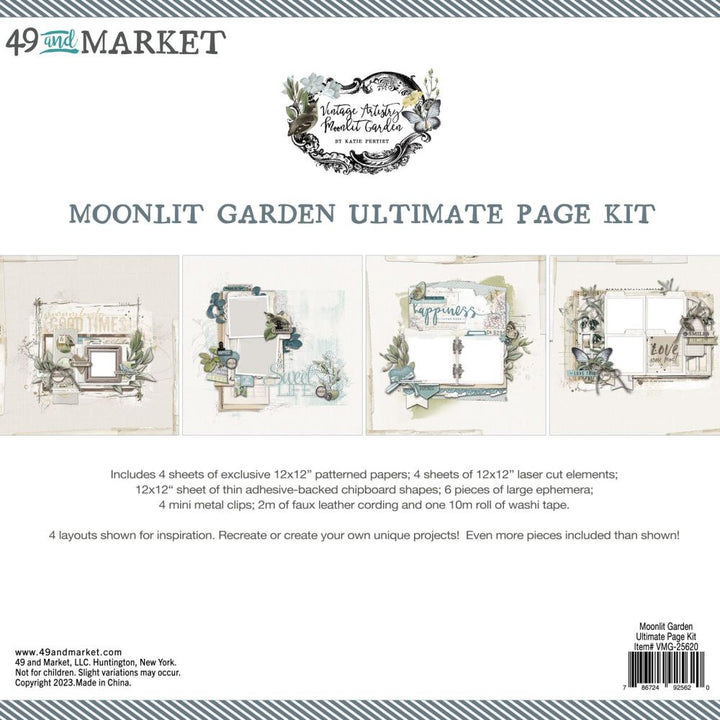 49 and Market Vintage Artistry Moonlit Garden Ultimate Page Kit (VMG25620)