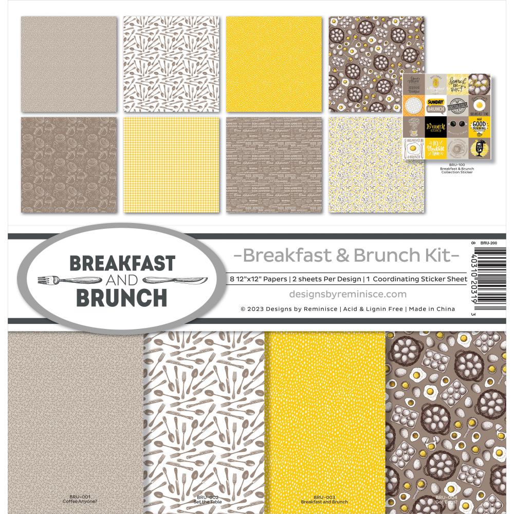 Reminisce 12"X12" Collection Kit: Breakfast And Brunch (BRU200)