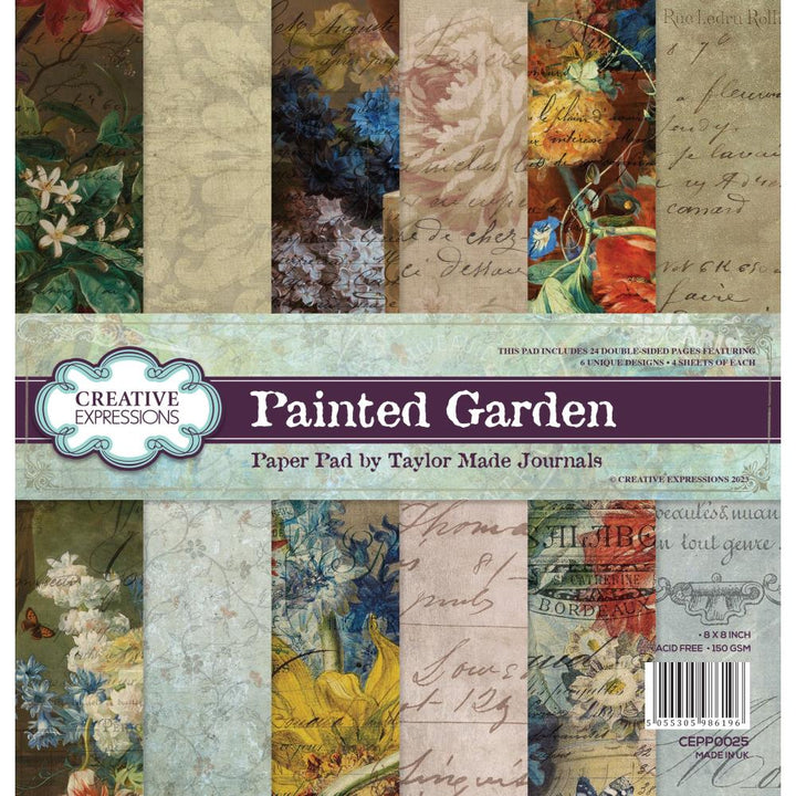 Creative Expressions Painted Garden 8"X8" Paper Pad (CEPP0025)