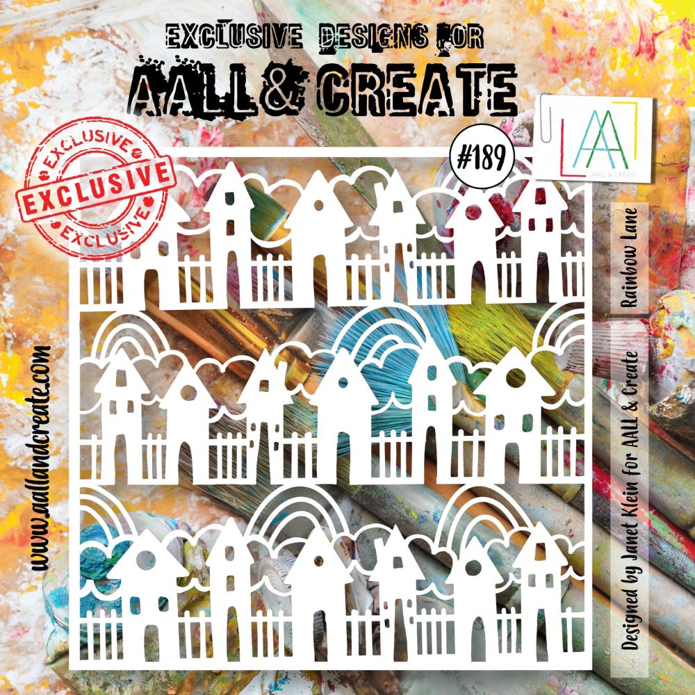 AALL And Create 6"X6" Stencil: Rainbow Lane (ALLPC189)