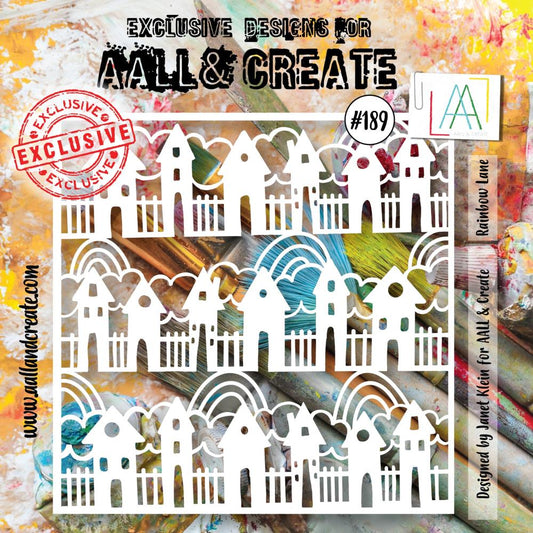 AALL And Create 6"X6" Stencil: Rainbow Lane (ALLPC189)