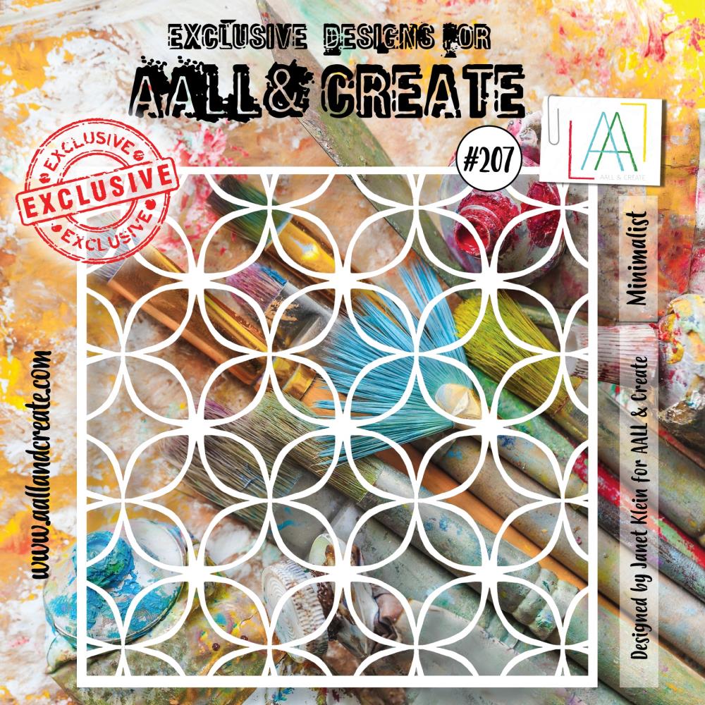AALL And Create 6"X6" Stencil: Minimalist (ALLPC207)