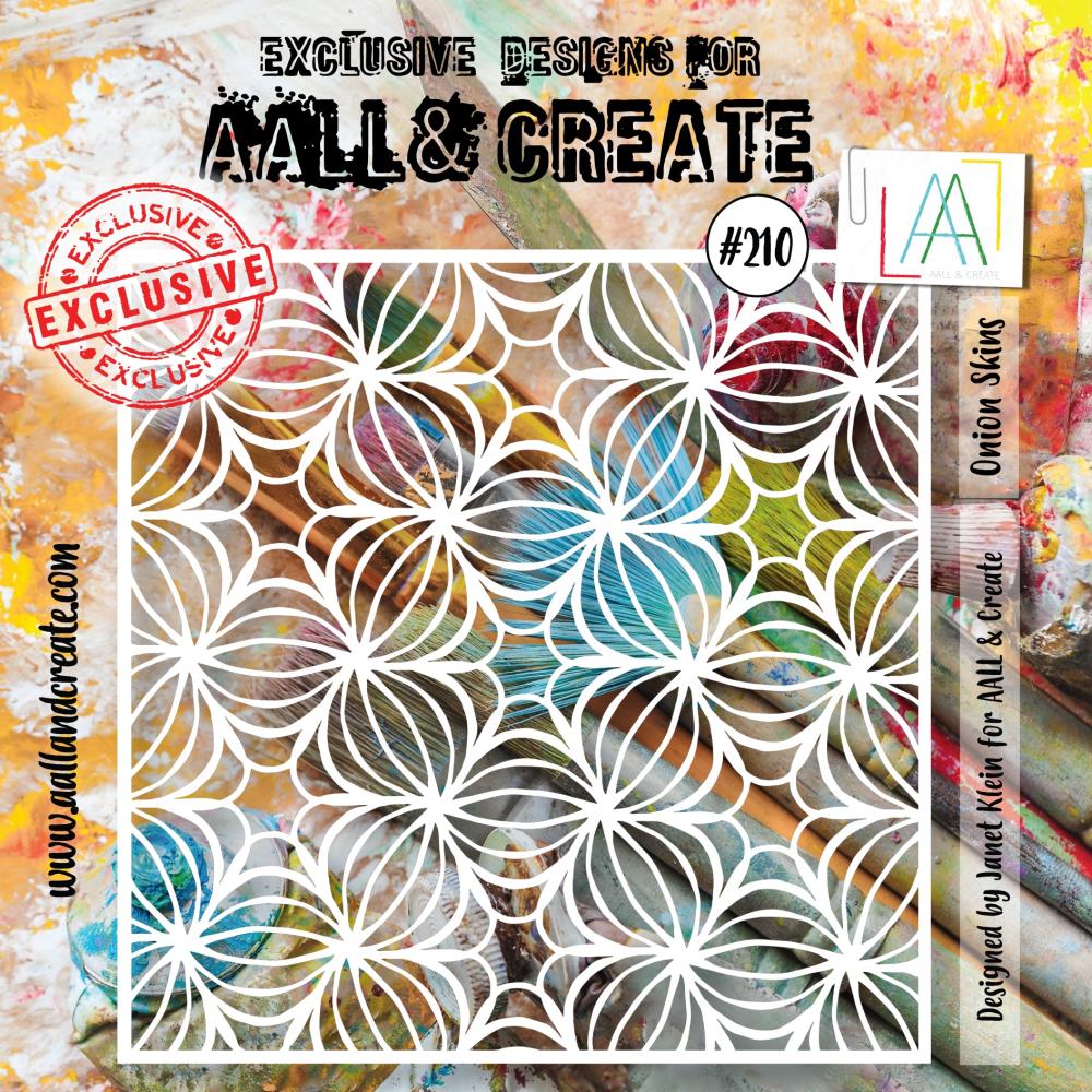 AALL And Create 6"X6" Stencil: Onion Skills (ALLPC210)