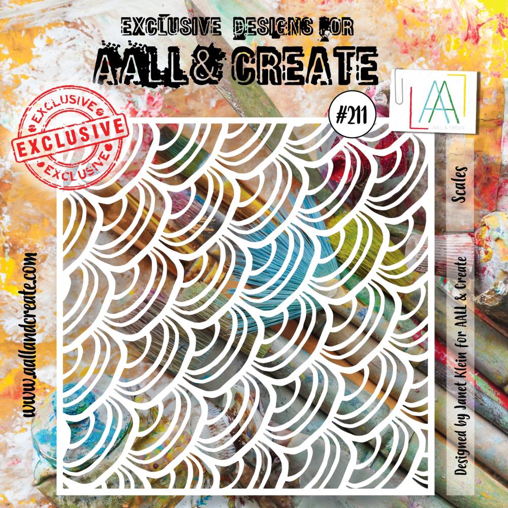 AALL And Create 6"X6" Stencil: Scales (ALLPC211)
