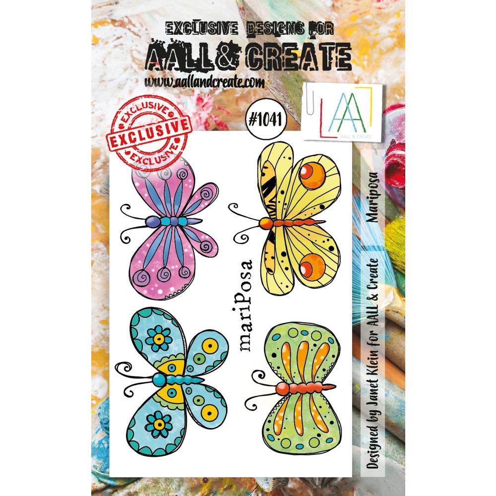 AALL And Create A7 Photopolymer Clear Stamp Set: Mariposa (LLTP1041)