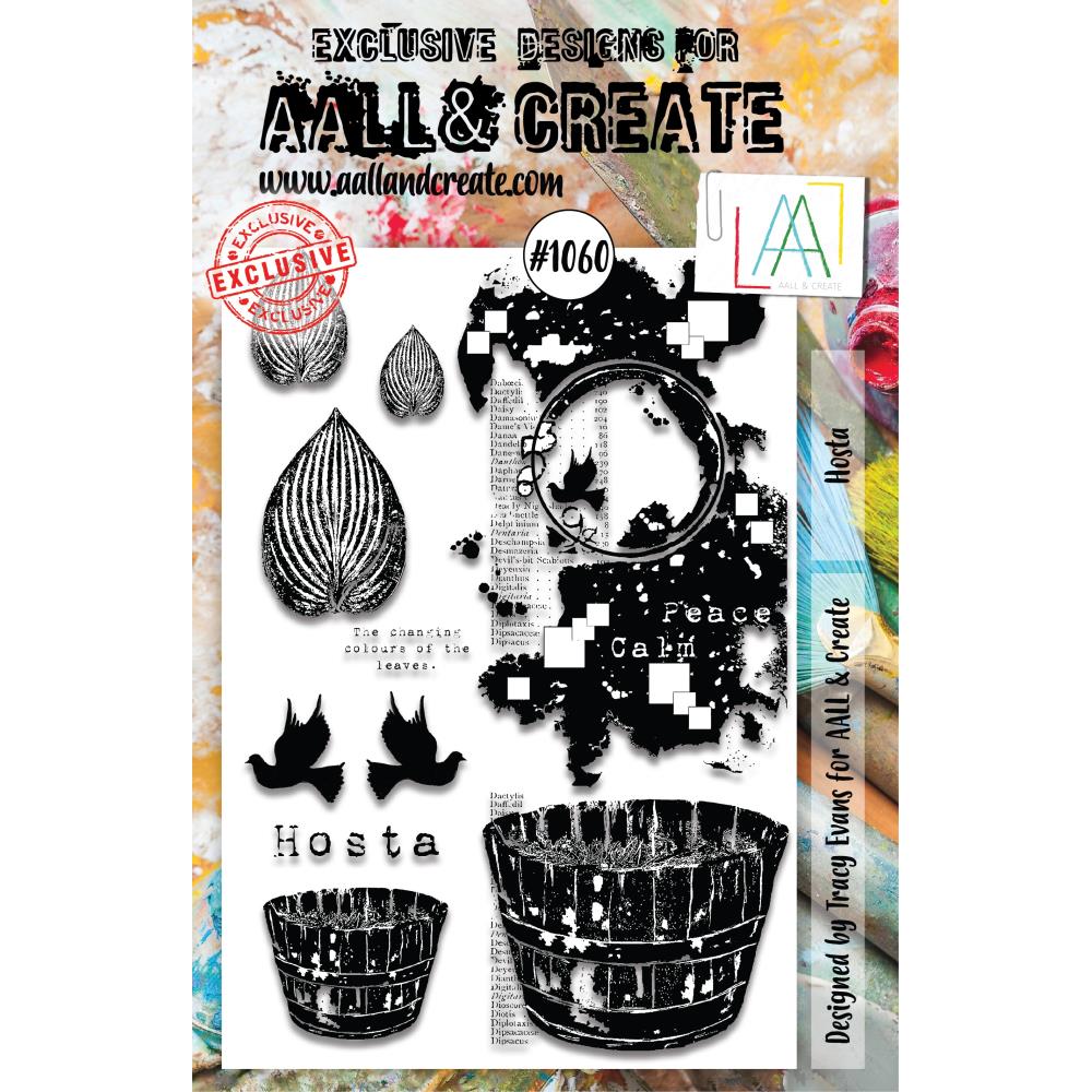 AALL And Create A5 Photopolymer Clear Stamp Set: Hosta (LLTP1060)