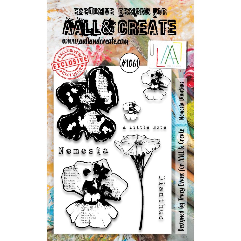 AALL And Create A6 Photopolymer Clear Stamp Set: Nemesia Dianthus (LLTP1061)