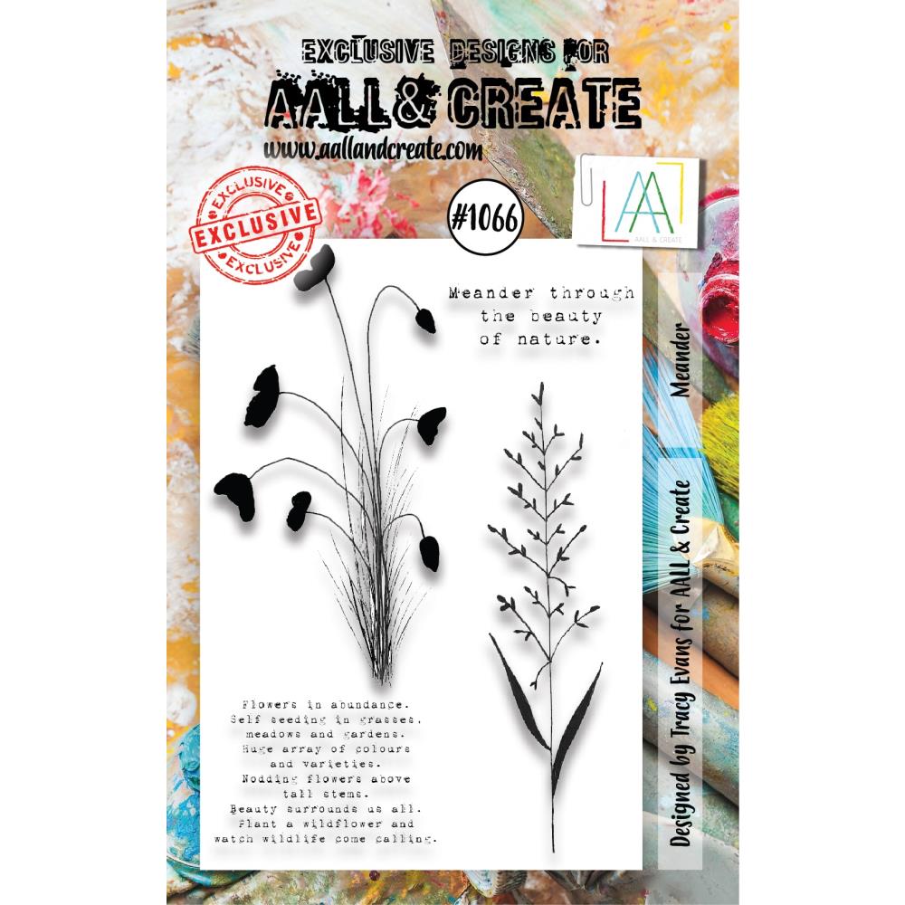 AALL And Create A7 Photopolymer Clear Stamp Set: Meander (LLTP1066)