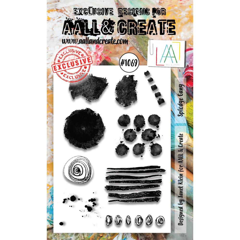 AALL And Create A6 Photopolymer Clear Stamp Set: Splodge Gang (LLTP1069)
