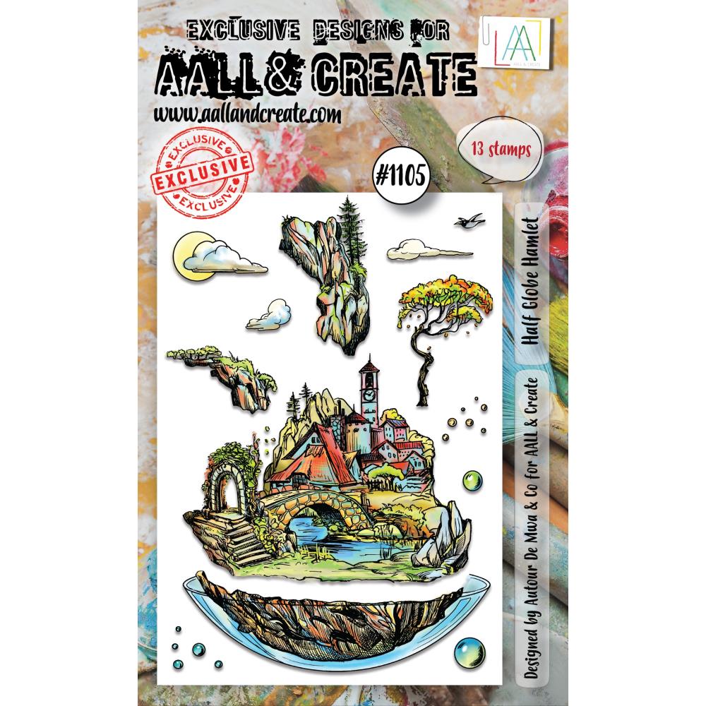 AALL And Create A6 Photopolymer Clear Stamp Set: Half Globe Hamlet (LLTP1105)