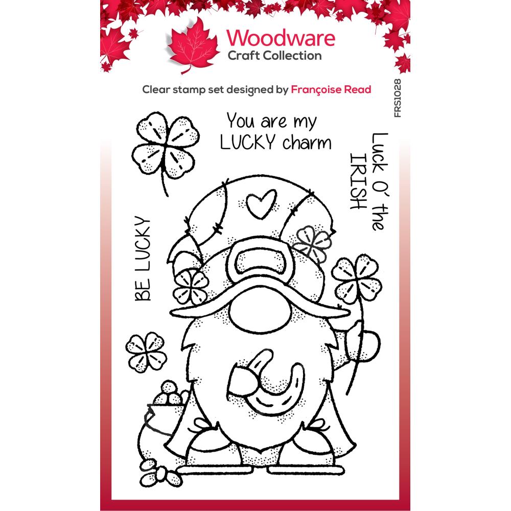 Woodware 4"X6" Clear Stamps Singles: Lucky Gnome (FRS1028)