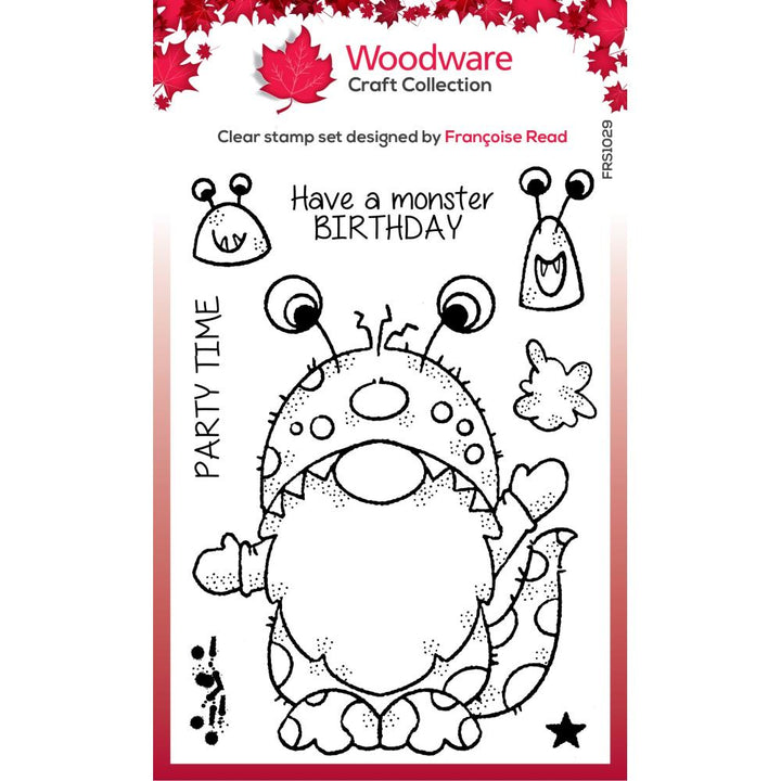 Woodware 4"X6" Clear Stamp Singles: Monster Gnome (FRS1029)