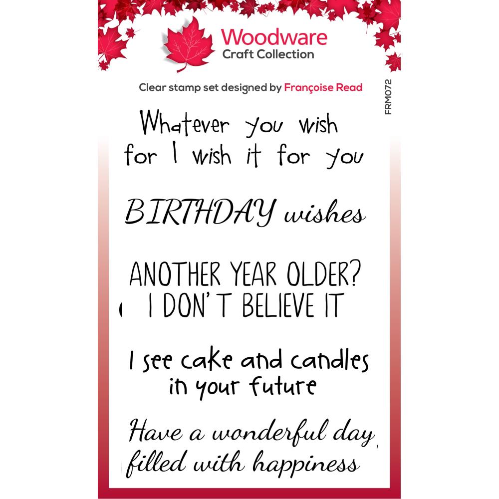 Woodware 3"X4" Clear Stamps Singles: More Wishes (FRM072)